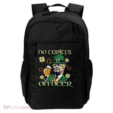 No Tariffs On Beer Funny St Patricks Day Trump Backpack