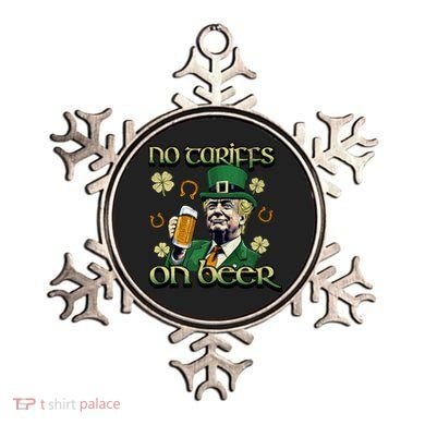 No Tariffs On Beer Funny St Patricks Day Trump Ornament