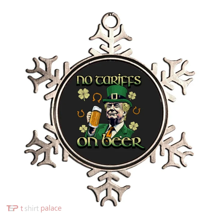 No Tariffs On Beer Funny St Patricks Day Trump Ornament