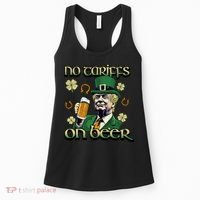 No Tariffs On Beer Funny St Patricks Day Trump Women's Tank Top thumb 0