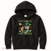 No Tariffs On Beer Funny St Patricks Day Trump Kids Hoodie thumb 0
