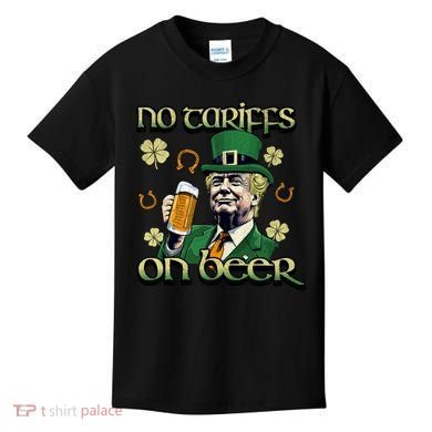 No Tariffs On Beer Funny St Patricks Day Trump Kids T-Shirt