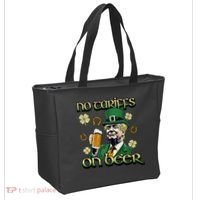 No Tariffs On Beer Funny St Patricks Day Trump Tote Bag thumb 2