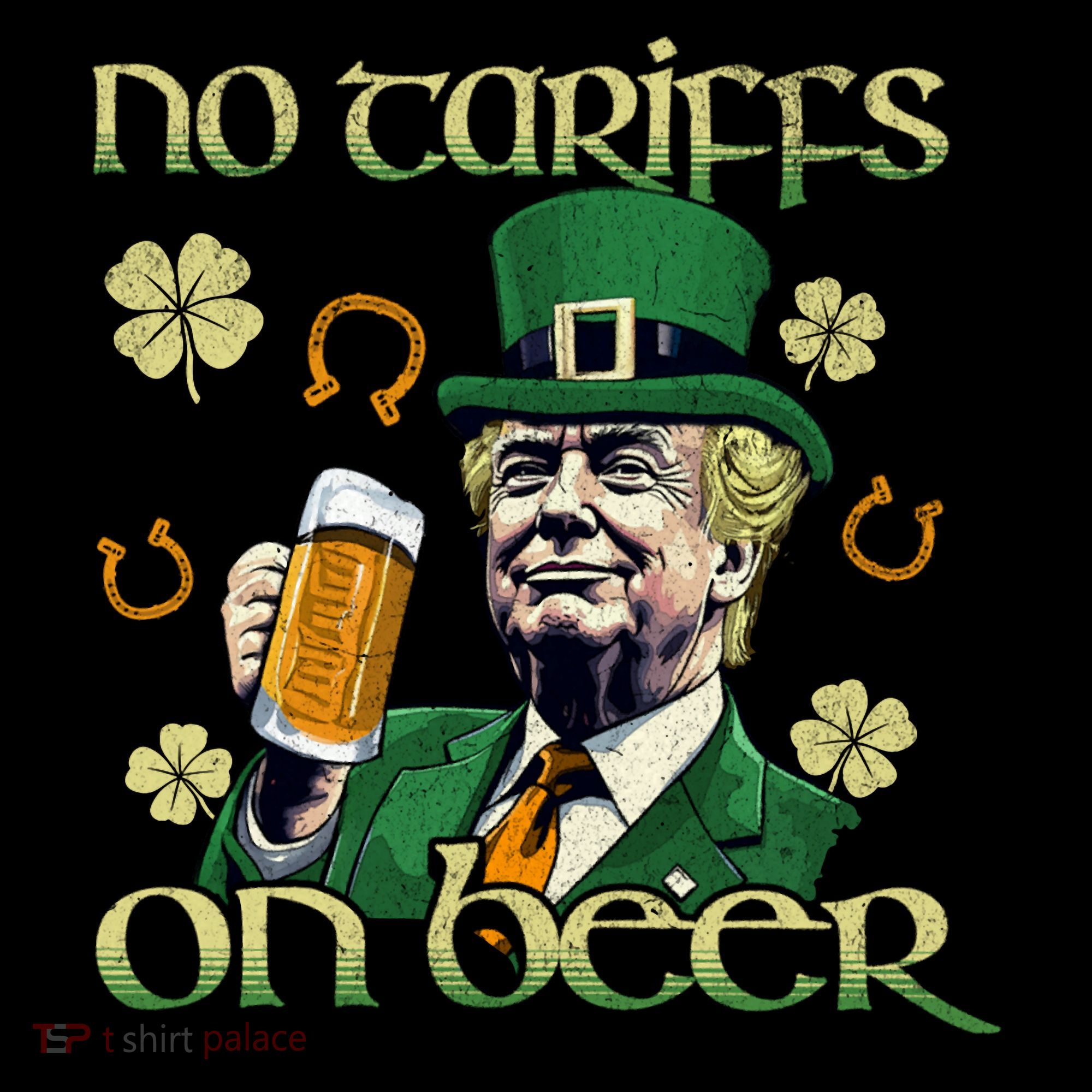 No Tariffs On Beer Funny St Patricks Day Trump Tote Bag