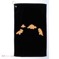 Never Too Old For Dino Nuggets Funny Dinosaur Nuggets Golf Towel thumb 0