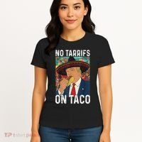 No Tariffs On Taco Funny Mexican Fiesta Cinco De Mayo Trump Women's T-Shirt thumb 4