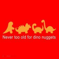 Never Too Old For Dino Nuggets Santa Hat thumb 1