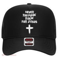 Never Too Punk Rock For Jesus Religious Christian Bands Hat thumb 0