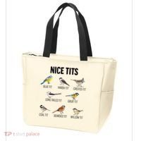 Nice Tits Pun Joke Funny Bird Lover Enthusiast Birdwatcher Tote Bag thumb 3