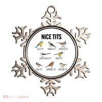 Nice Tits Pun Joke Funny Bird Lover Enthusiast Birdwatcher Ornament thumb 0