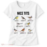 Nice Tits Pun Joke Funny Bird Lover Enthusiast Birdwatcher Women's T-Shirt thumb 0