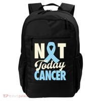 Not Today Prostate Cancer Light Blue Ribbon Awareness Gift Backpack thumb 0