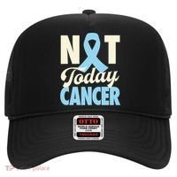 Not Today Prostate Cancer Light Blue Ribbon Awareness Gift Hat thumb 0