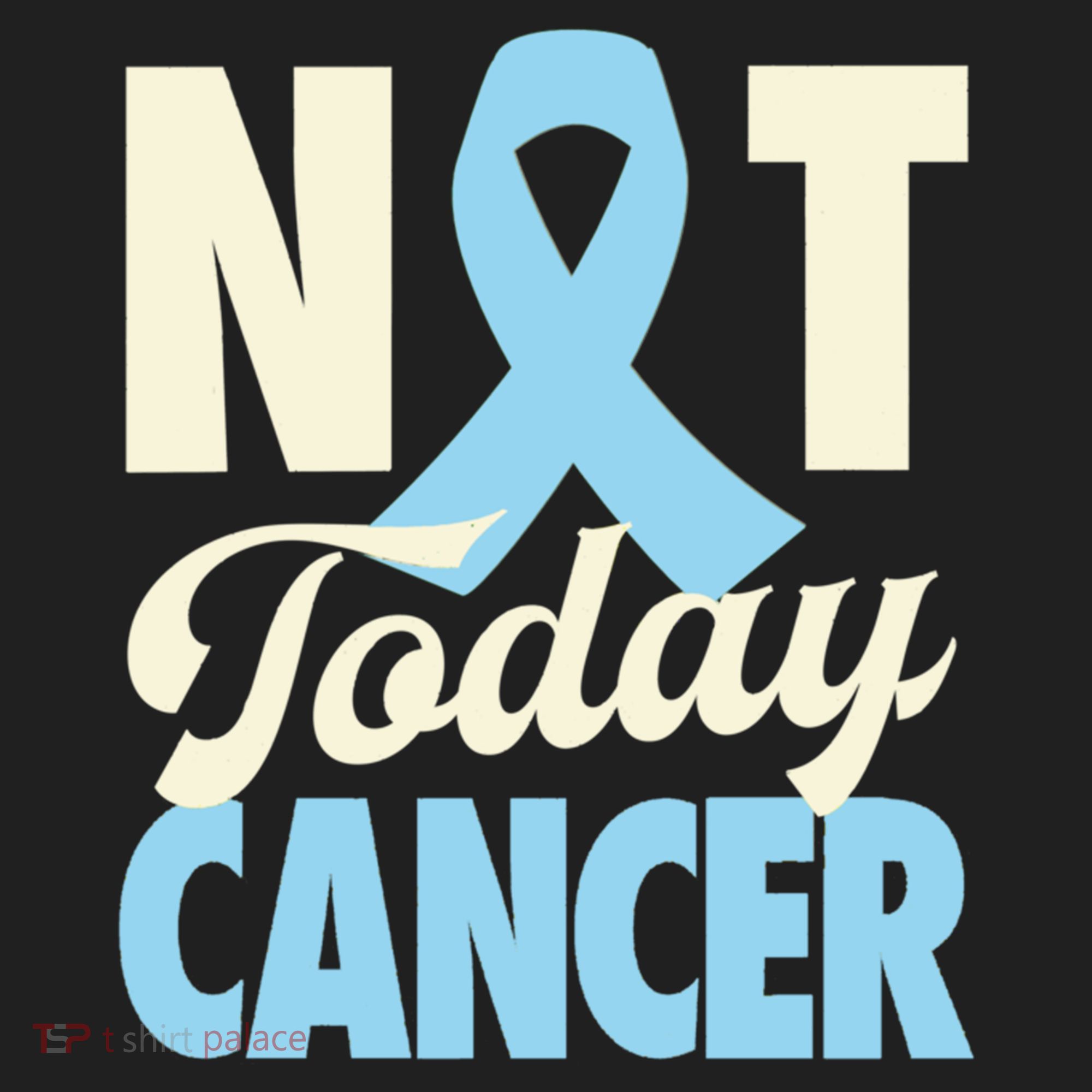Not Today Prostate Cancer Light Blue Ribbon Awareness Gift Golf Towel