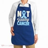 Not Today Prostate Cancer Light Blue Ribbon Awareness Gift Apron thumb 2