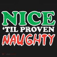 Nice Til Proven Naughty Funny Christmas Xmas Holiday Women's Hoodie thumb 2