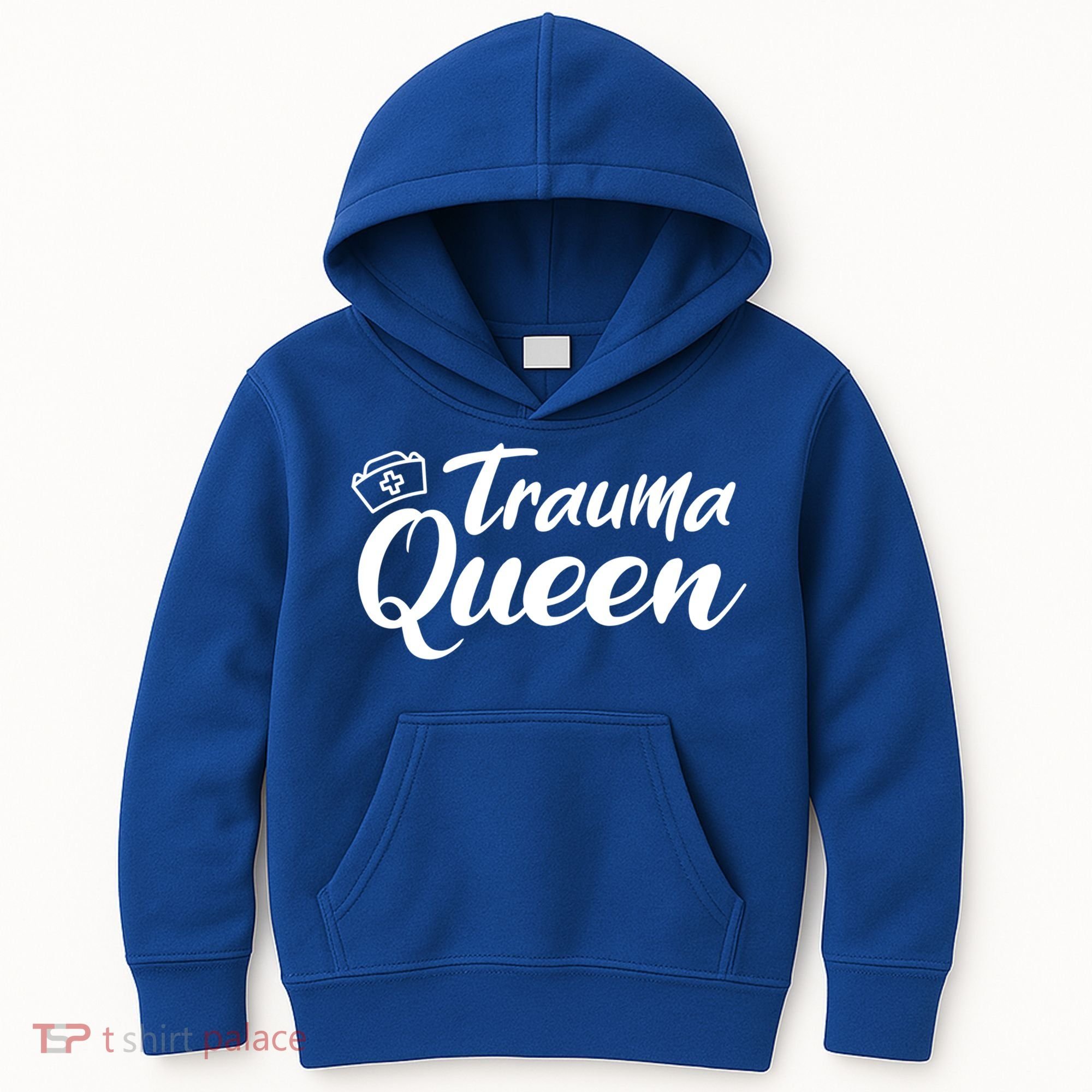 Nursing Trauma Queen Nicu Icu Nurse Er Gift Funny Gift Kids Hoodie