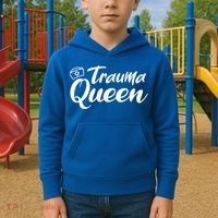 Nursing Trauma Queen Nicu Icu Nurse Er Gift Funny Gift Kids Hoodie thumb 2