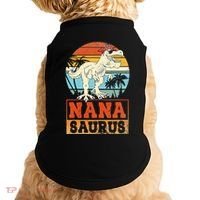 Nanasaurus T Rex Dinosaur Nana Saurus Family Matching Doggie Tank thumb 0