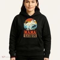 Nanasaurus T Rex Dinosaur Nana Saurus Family Matching Hoodie thumb 5