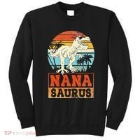 Nanasaurus T Rex Dinosaur Nana Saurus Family Matching Sweatshirt thumb 0