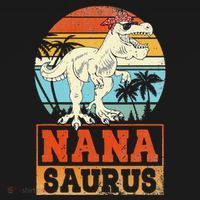 Nanasaurus T Rex Dinosaur Nana Saurus Family Matching Mousepad thumb 1