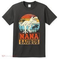 Nanasaurus T Rex Dinosaur Nana Saurus Family Matching T-Shirt thumb 0