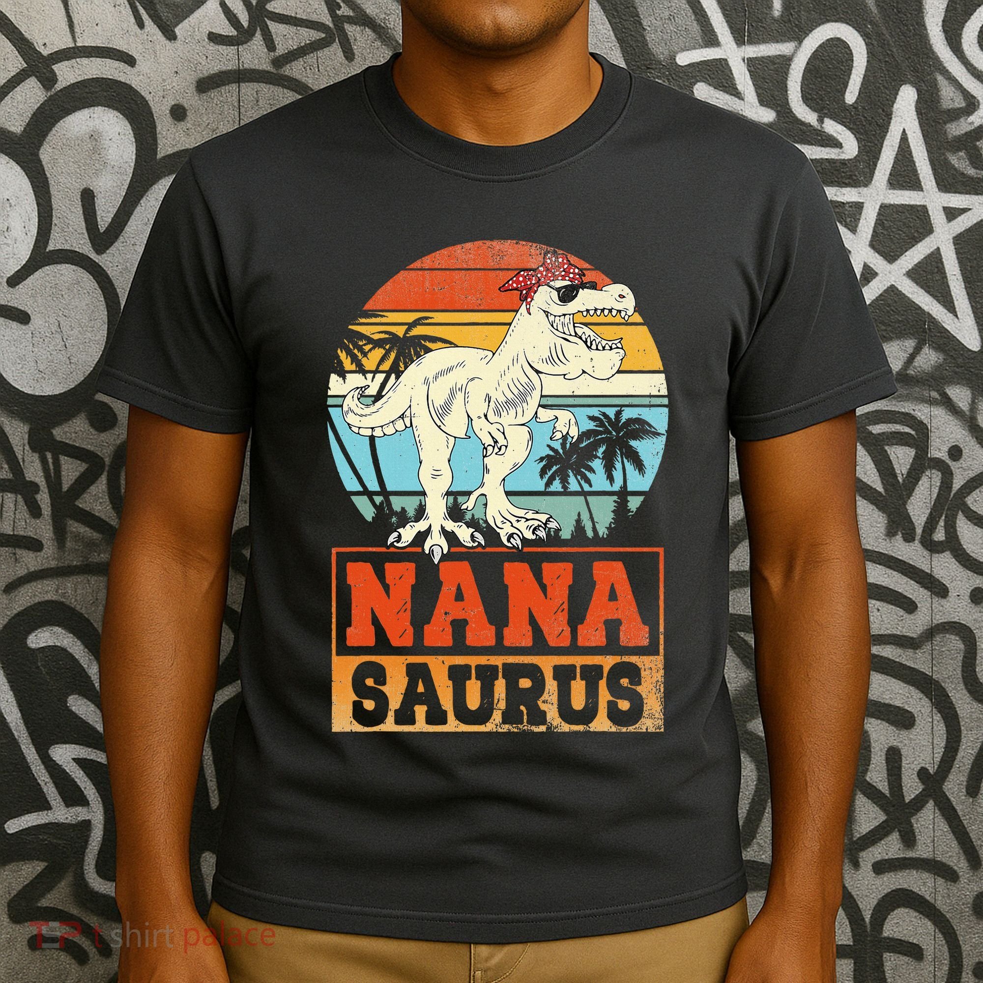Nanasaurus T Rex Dinosaur Nana Saurus Family Matching T-Shirt