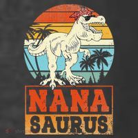 Nanasaurus T Rex Dinosaur Nana Saurus Family Matching T-Shirt thumb 5