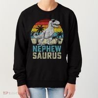Nephewsaurus T Rex Dinosaur Nephew Saurus FatherS Family Women's Sweatshirt thumb 0