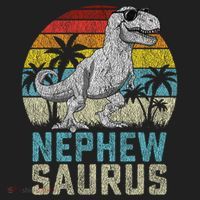 Nephewsaurus T Rex Dinosaur Nephew Saurus FatherS Family Women's Sweatshirt thumb 2