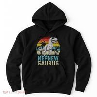 Nephewsaurus T Rex Dinosaur Nephew Saurus FatherS Family Hoodie thumb 0