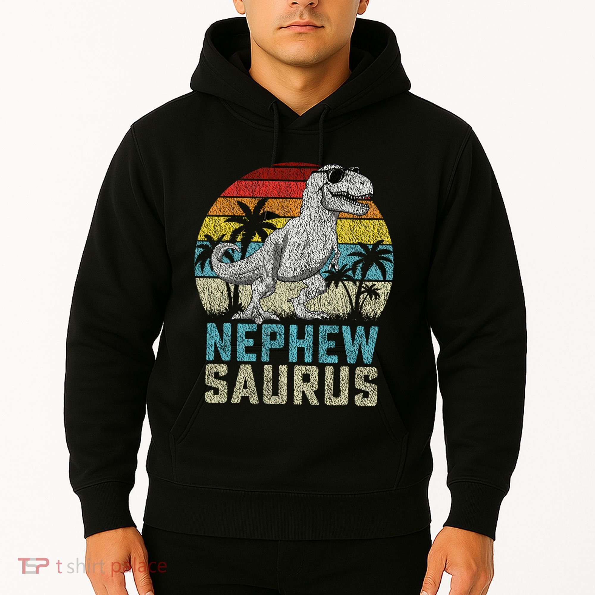 Nephewsaurus T Rex Dinosaur Nephew Saurus FatherS Family Hoodie