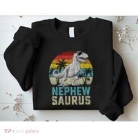 Nephewsaurus T Rex Dinosaur Nephew Saurus FatherS Family Sweatshirt thumb 2