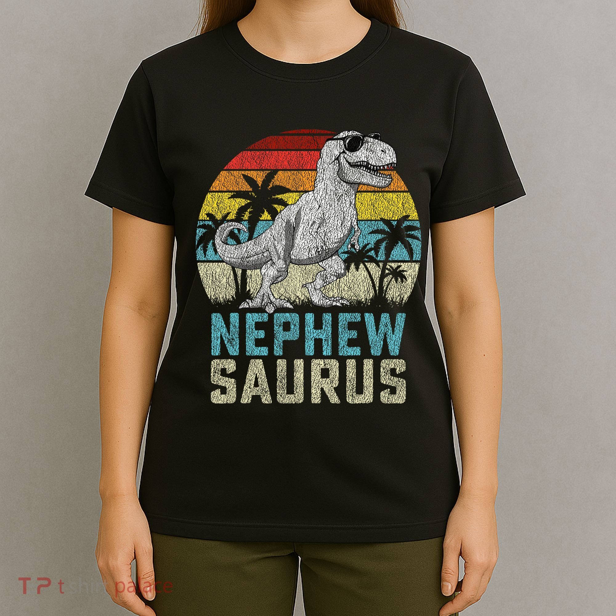Nephewsaurus T Rex Dinosaur Nephew Saurus FatherS Family T-Shirt
