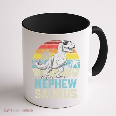 Nephewsaurus T Rex Dinosaur Nephew Saurus FatherS Family Coffee Mug back