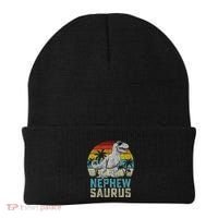 Nephewsaurus T Rex Dinosaur Nephew Saurus FatherS Family Beanie thumb 0