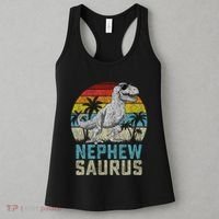 Nephewsaurus T Rex Dinosaur Nephew Saurus FatherS Family Women's Tank Top thumb 3