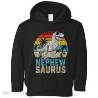 Nephewsaurus T Rex Dinosaur Nephew Saurus FatherS Family Toddler Hoodie thumb 0