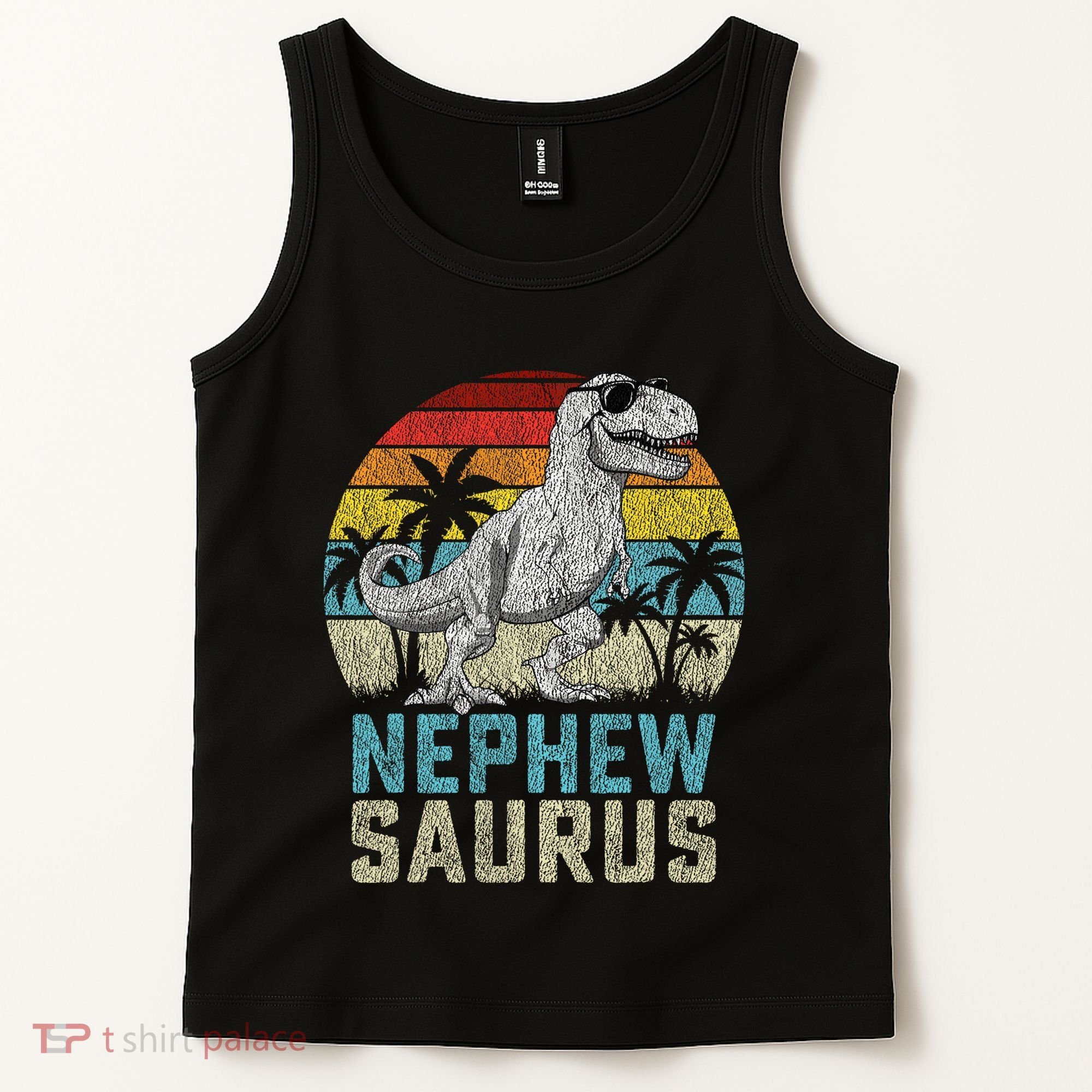 Nephewsaurus T Rex Dinosaur Nephew Saurus FatherS Family Tank Top
