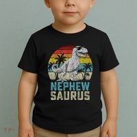 Nephewsaurus T Rex Dinosaur Nephew Saurus FatherS Family Toddler T-Shirt thumb 2
