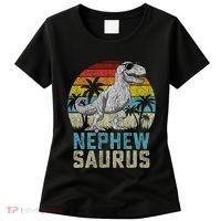 Nephewsaurus T Rex Dinosaur Nephew Saurus FatherS Family Women's T-Shirt thumb 0