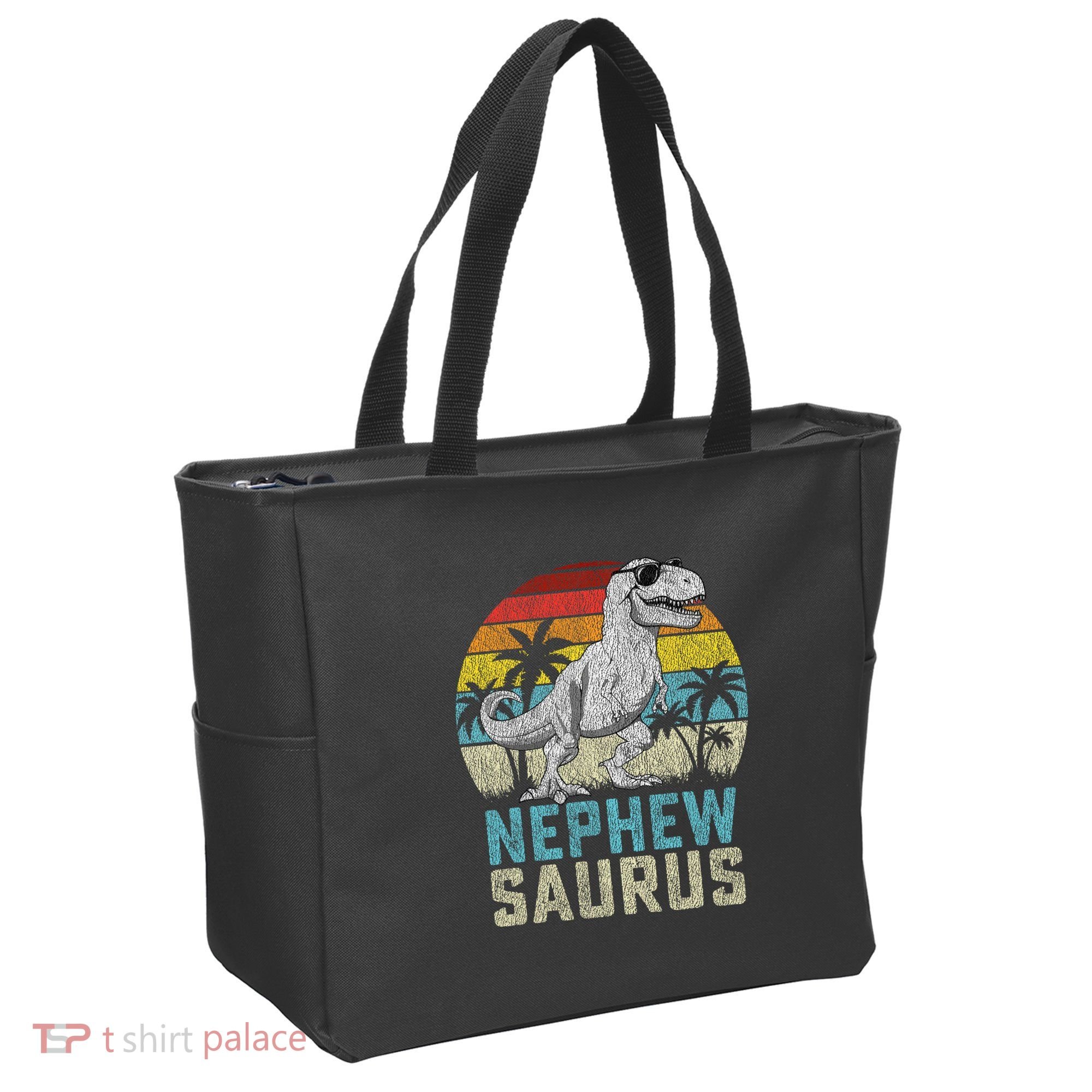 Nephewsaurus T Rex Dinosaur Nephew Saurus FatherS Family Tote Bag
