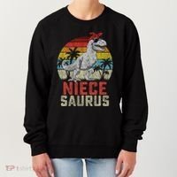 Niecesaurus T Rex Dinosaur Niece Saurus MotherS Family Women's Sweatshirt thumb 0