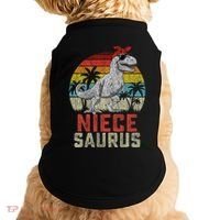 Niecesaurus T Rex Dinosaur Niece Saurus MotherS Family Doggie Tank thumb 0