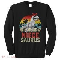 Niecesaurus T Rex Dinosaur Niece Saurus MotherS Family Sweatshirt thumb 0