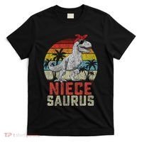 Niecesaurus T Rex Dinosaur Niece Saurus MotherS Family T-Shirt thumb 0