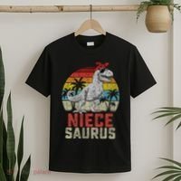 Niecesaurus T Rex Dinosaur Niece Saurus MotherS Family T-Shirt thumb 2