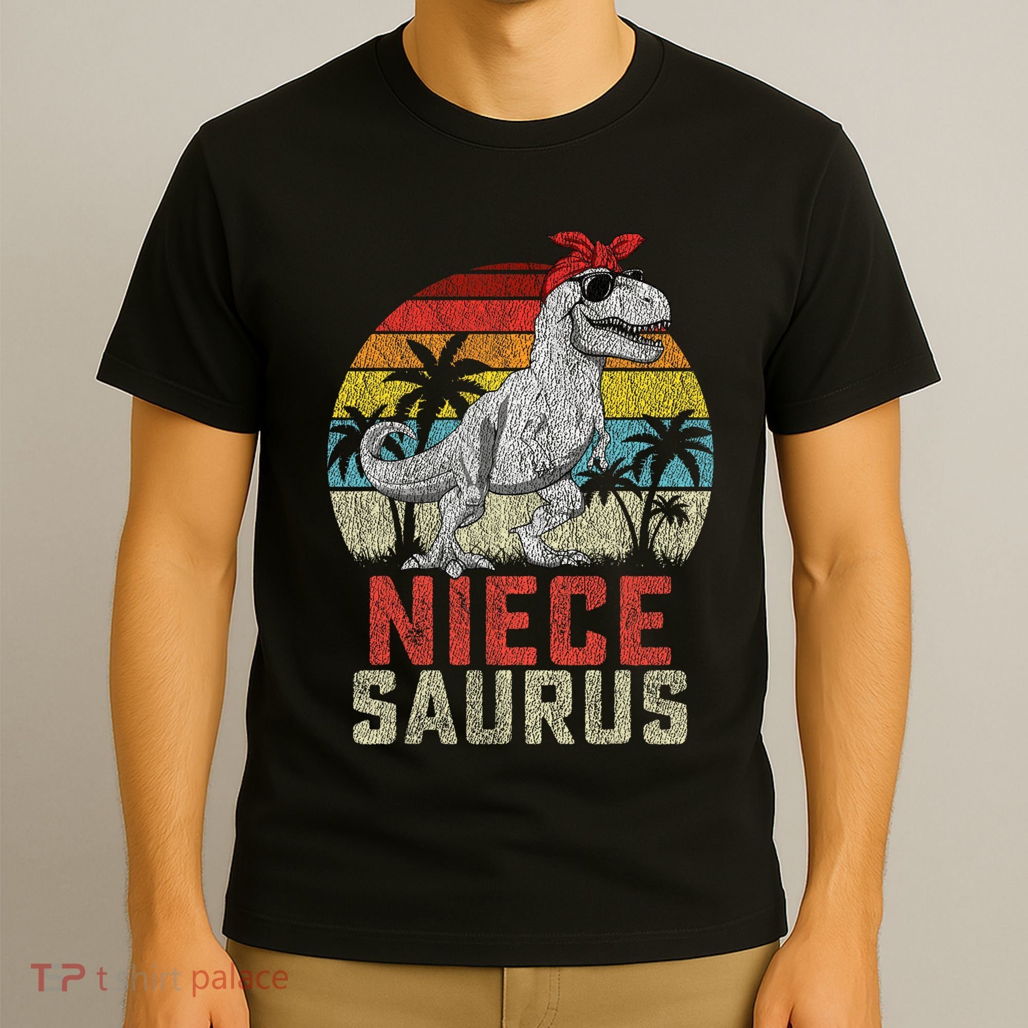Niecesaurus T Rex Dinosaur Niece Saurus MotherS Family T-Shirt