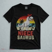 Niecesaurus T Rex Dinosaur Niece Saurus MotherS Family T-Shirt thumb 5